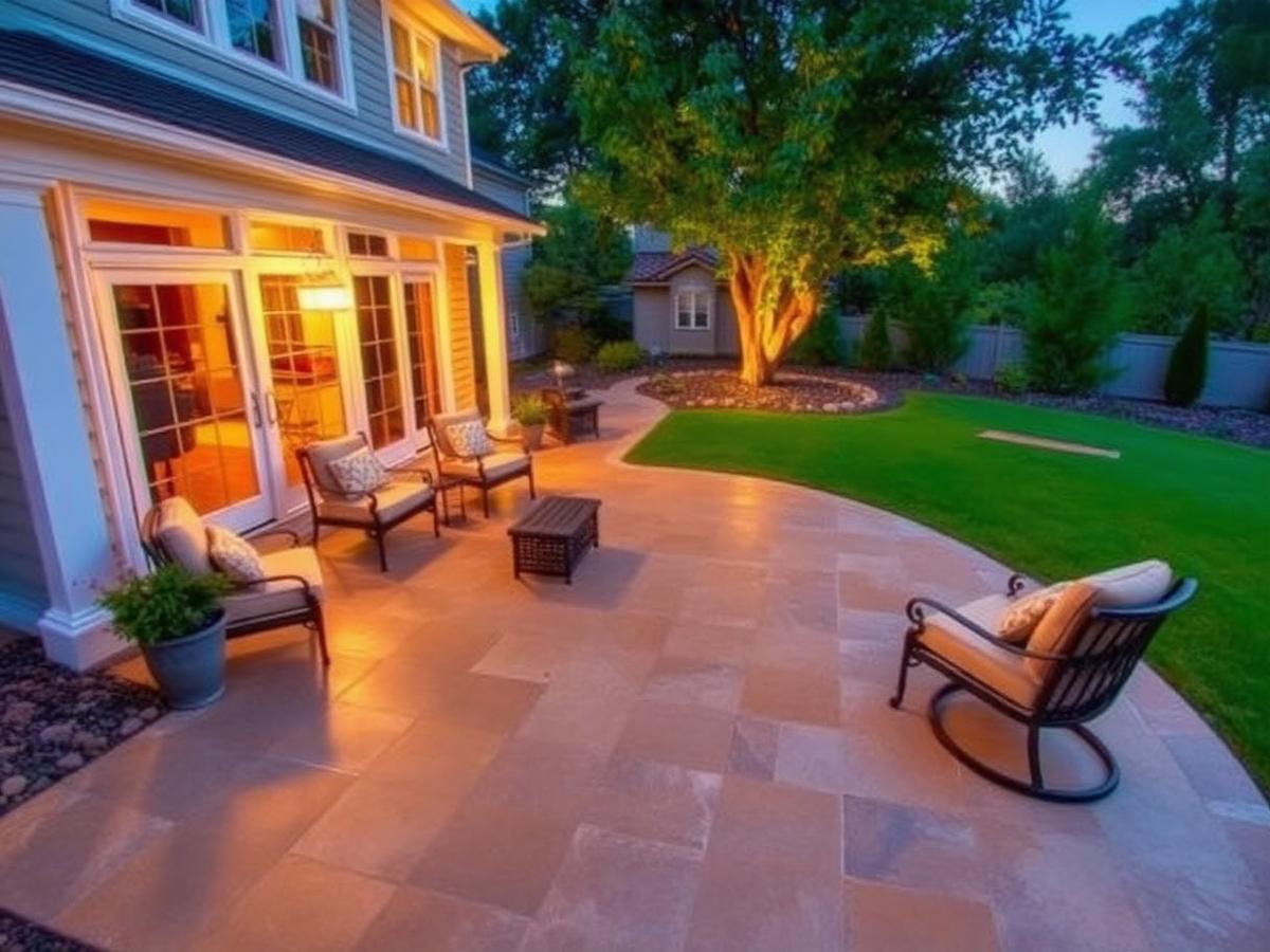 Backyard Patio — concrete project by Alto Concrete LLC