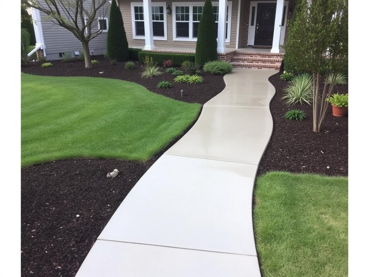 Front Walkway — concrete project by Alto Concrete LLC